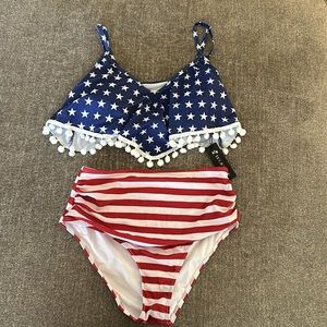 American flag bathing suit